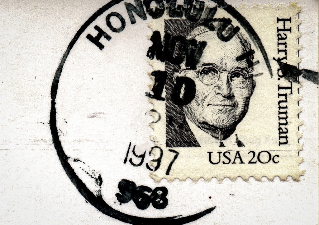 Harry Truman Stamp with Cancellation