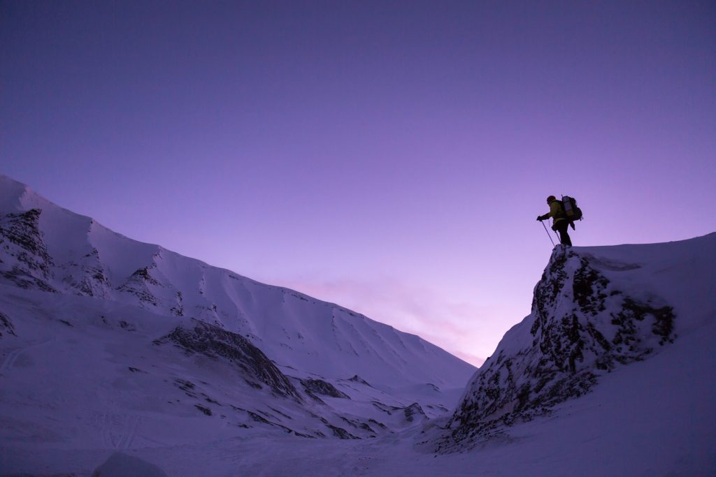 Snowy Mountain Climber