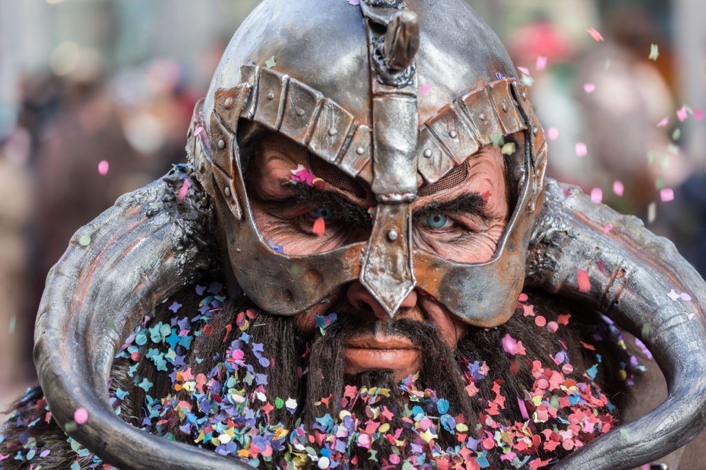 Viking cosplay helmet