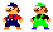 Mario & Luigi sprites original 1983