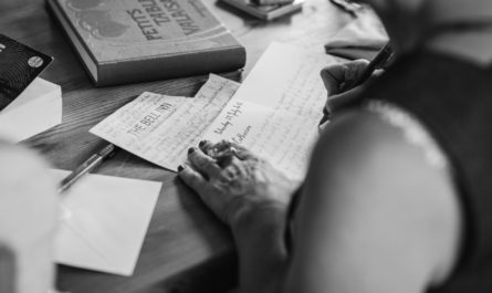 Woman hand writing beautifully